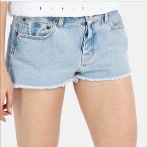 Maje Denim Cut Off Jean Shorts Blue size 40-Large